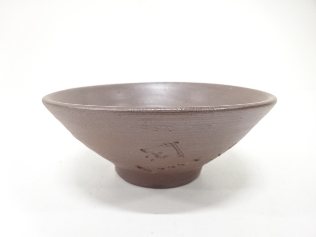 JAPANESE TEA CEREMONY / BIZEN WARE TEA BOWL CHAWAN / BY KAZU FUJIWARA